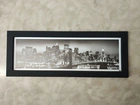 Quadro moldura tecido preto 1, 70