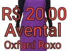 Avental em Oxford Roxo - Açaí