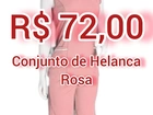 Conjunto de Helanca Rosa - Blusa e Bermuda