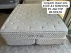 Conjunto Queen Ecoflex Pillow Top Seminovo
