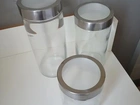 Conjunto potes de vidro