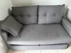 Sofá Cama 2 Lugares Cinza