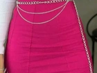 Short Saia pink bengaline cintura alta