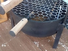Churrasqueira feita com cilindro de GNV.