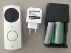 Porteiro eletrônico com pilhas recarregáveis
