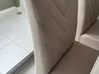 Vendo 4 cadeiras madeira maciça estofado linho NOVA