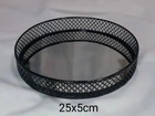 Bandeja Espelhada Redonda Em Metal Barcelona 25x5cm.