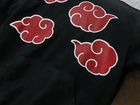 Moletom Akatsuki com 4 Nuvens Vermelhas frente e verso
