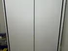 Guarda roupa solteiro 2 portas de correr - Branco MDF
