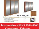 Guarda Roupa Caleb 3 portas de espelho