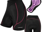 Short de ciclismo 3d feminino, gel acolchoado corridas de montanha, bicicleta, respirável