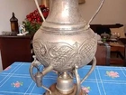 Samovar em prata e cobre