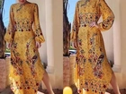 Vestido longo Farm pavão NOVO NA TAG