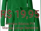 Camisa Básica Malha PV Manga Longa - Verde Bandeira