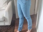macacão jeans skinny farm, 38