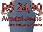 Avental Jeans com detalhes em Botões