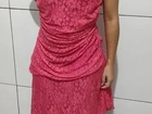 Vestido Pink todo em renda.