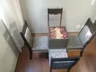 Mesa de jantar tampa de vidro