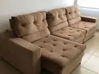 Sofá retrátil 3 lugares Spazzio Nobre Suede