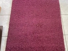 Tapete de lã rosa/roxo 1, 5m x 1, 0m