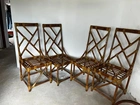 Conjunto de 4 Cadeiras de Bambu