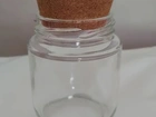 Frasco de vidro com tampa de rolha