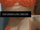 Top sereia em croche