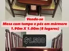VENDO MESA COM 8 CADEIRAS