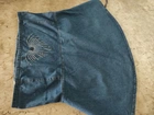 Bata algodão tomara que caia jeans