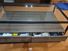 mesa de centro com tampo de vidro