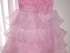 Vestido festa infantil rosa rodado