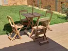 Cuba para banheiro - semi jogos de mesa e cadeiras dobráveis de madeira