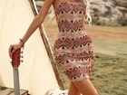 Vestido estampado importado NOVO