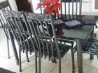 mesa 6 Cadeiras Primavera Floral Preto Nova Pronta Entrega Direto Da Fábrica Pedra Laquead