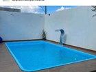 Piscina de fibra 5 metros instalada com aquecimento solar/ 15 anos de garantia