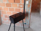 Fogão a lenha de ferro com 2 bocas - ideal para camping e sítio