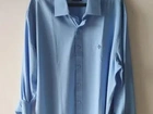 Camisa Dudalina (Tamanho G) Azul Celeste Manga Longa