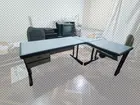 Escrivaninha/mesa de escritório em L marca Projeto. Barata