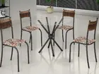 jogo de mesa com 4 cadeiras