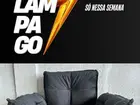 Poltrona Opala com acabamento em pillow