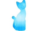 Luminária abajur decoração gato azul