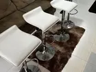 Kit 4 Cadeiras Rotatórias Estilo Banco de Bar