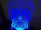 Luminaria de caveira catrina cor Azul - Leia o anuncio