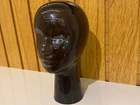 Cabeça de Maniquim Decorativa - Vidro preto