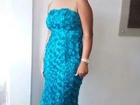 Vestido de Festa Azul.