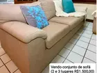 Sofás de três e dois lugares