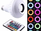Lampada Led Musical Bluetooth Com Controle Remoto