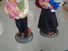 Esculturas vovô e vovó feitas em resina