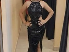 Vestido brilhante de festa