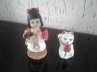 Boneca Japonesa Estatua Miniatura Decorativa